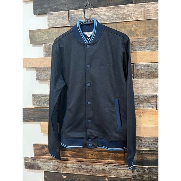 Ben Sherman NWT Herringbone Track Bomber Jacket sz S - Picture 3 of 8